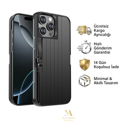MAISON AUREX™                 3’ü 1 Arada Premium Vlogging Kılıfı — Her An Mükemmel Açı