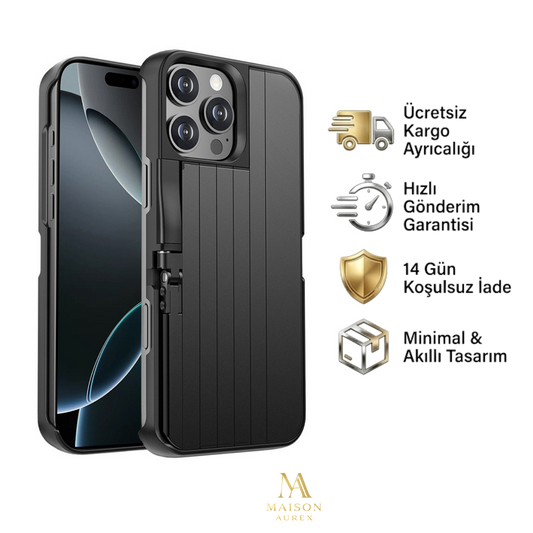 MAISON AUREX™                 3’ü 1 Arada Premium Vlogging Kılıfı — Her An Mükemmel Açı