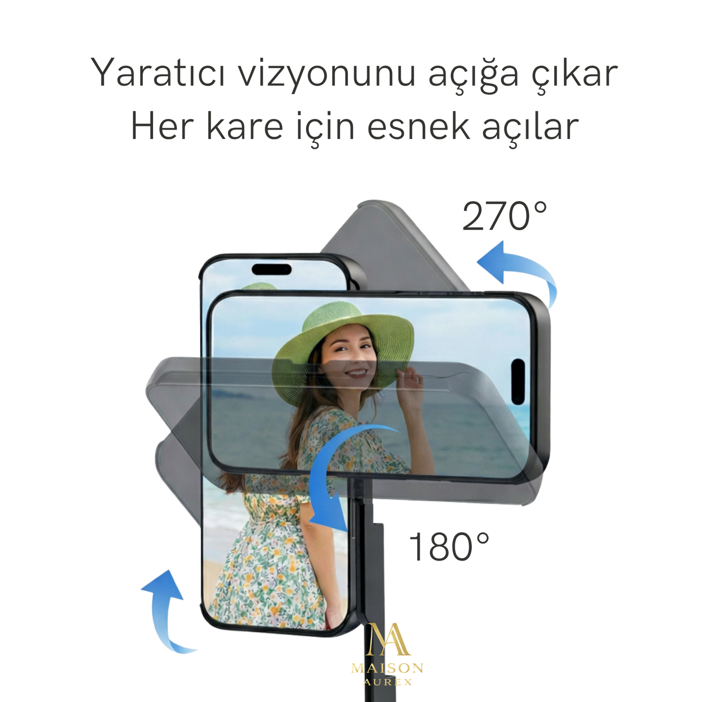 MAISON AUREX™                 3’ü 1 Arada Premium Vlogging Kılıfı — Her An Mükemmel Açı