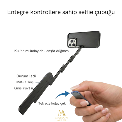 MAISON AUREX™                 3’ü 1 Arada Premium Vlogging Kılıfı — Her An Mükemmel Açı